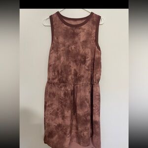 Athleta Rincon Dress Mauve Tye Dye MP